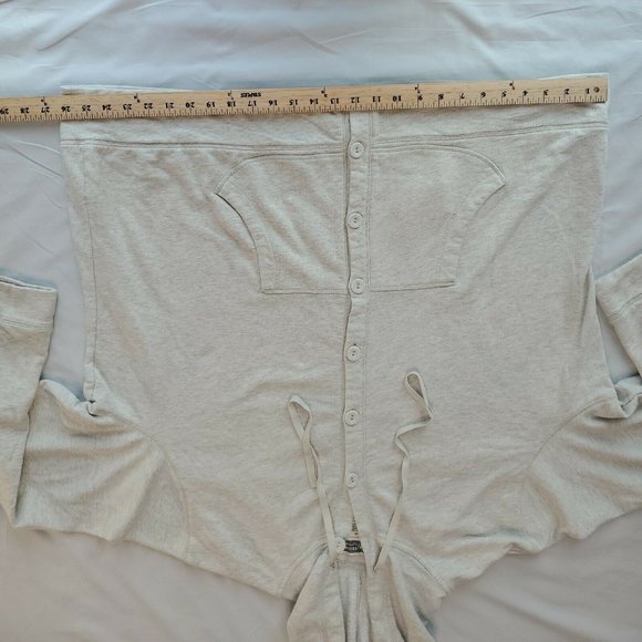 Route 66 Gray Button Front Hoodie Sweatshirt 3X Long Sleeve Thick Cotton Unisex - Picture 6 of 11